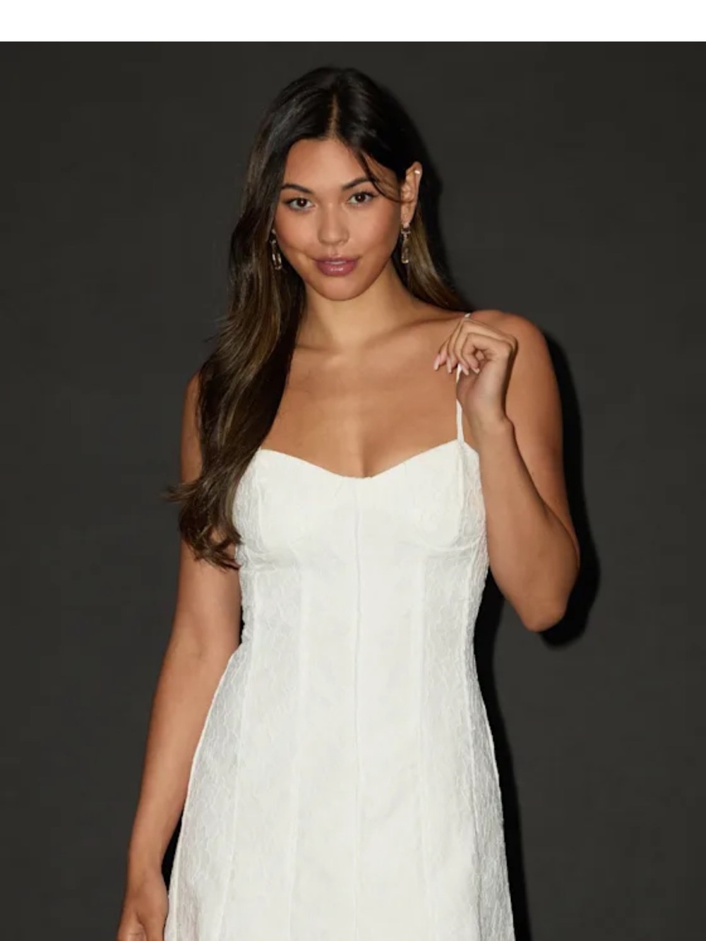 Lulu's White Lace Mini Slip Dress